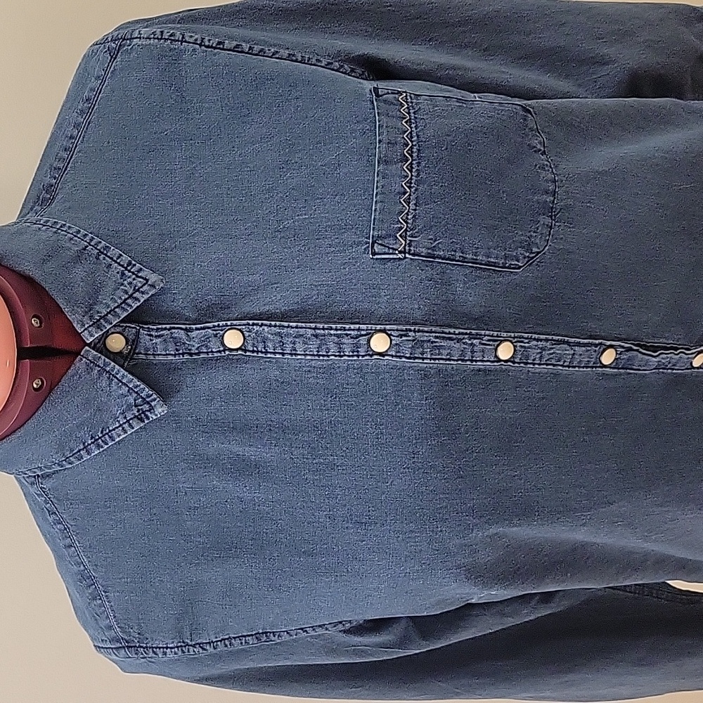 Northern Reflections Long Sleeve Denim Shirt Womens Large - Picture 2 of 12